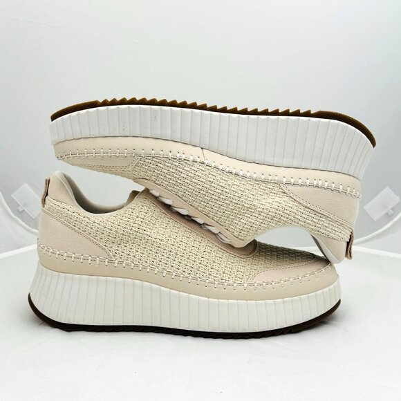 Universal Thread Womens Light Beige Platform Sneakers Size 12 Textured Knit NWD - Picture 4 of 9